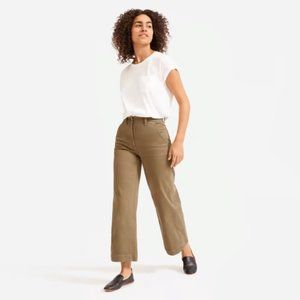 Everlane The Wide-Leg Crop Pant in Ochre - Size 12